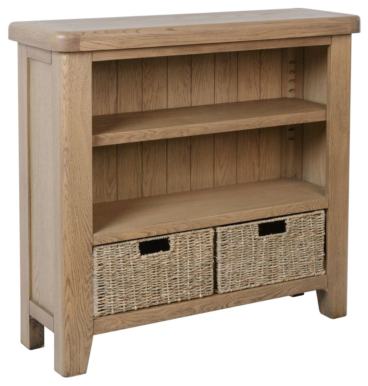 Small Wide Bookcase Chatsworth Oak Living & Dining Room Collection
